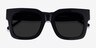 Monterey Black AcetateSunglass Frames from EyeBuyDirect, Closed View