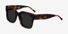 Monterey Tortoise AcetateSunglass Frames from EyeBuyDirect, Angle View