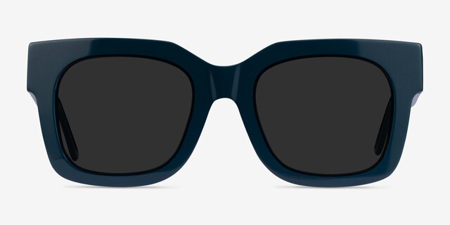 Monterey Teal AcétateSoleil de Lunette de vue d'EyeBuyDirect, Vue de Face