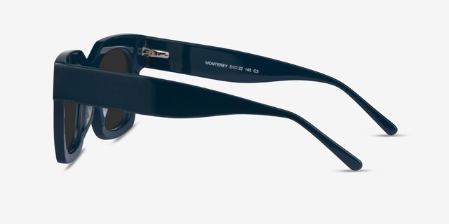 Monterey Teal AcétateSoleil de Lunette de vue d'EyeBuyDirect, Vue de Côté