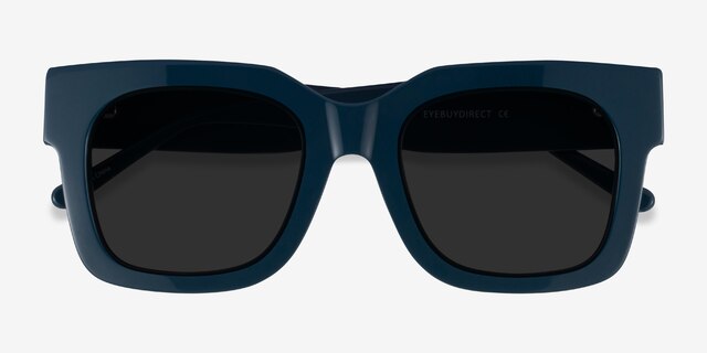 Monterey Teal AcétateSoleil de Lunette de vue d'EyeBuyDirect, Vue Rapprochée