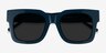 Monterey Teal AcétateSoleil de Lunette de vue d'EyeBuyDirect, Vue Rapprochée
