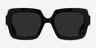Sometime Black AcetateSunglass Frames from EyeBuyDirect, Front View