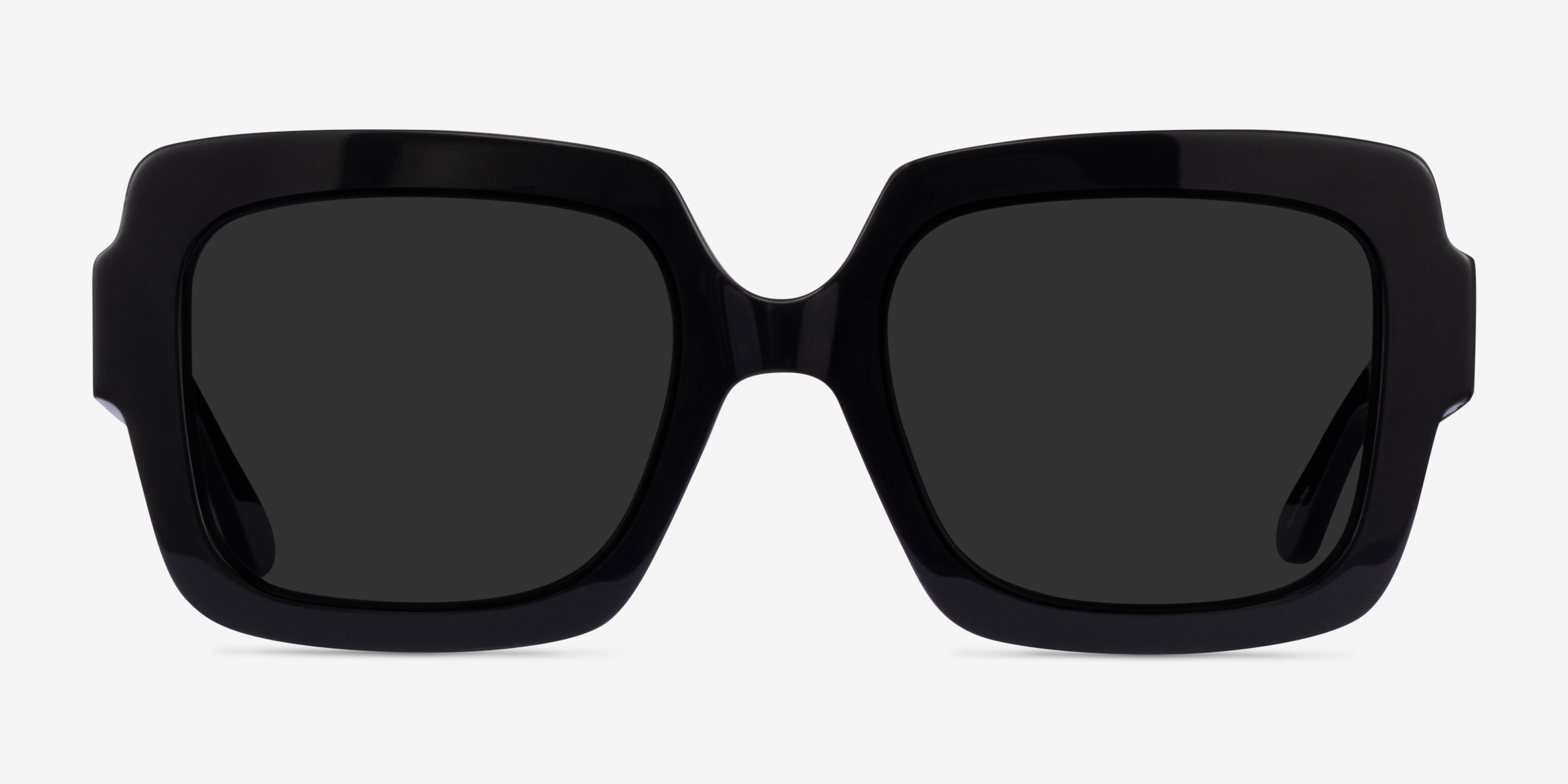 Sometime Square Black Frame Sunglasses For Women Eyebuydirect