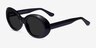 Otsukimi Black AcetateSunglass Frames from EyeBuyDirect, Angle View