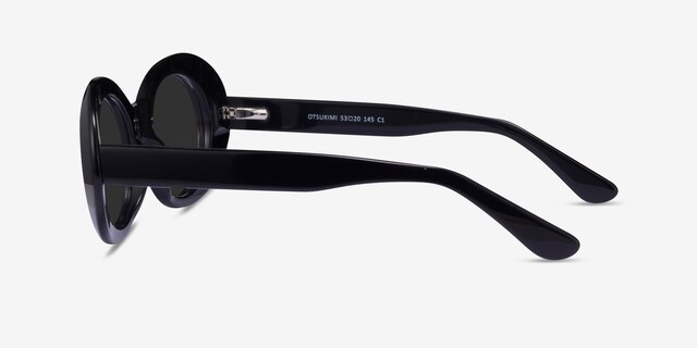 Otsukimi Black AcetateSunglass Frames from EyeBuyDirect, Side View