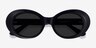 Otsukimi Black AcetateSunglass Frames from EyeBuyDirect, Closed View