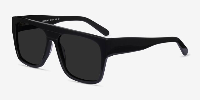 Clifford Dark Green AcetateSunglass Frames from EyeBuyDirect, Angle View