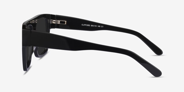 Clifford Dark Green AcetateSunglass Frames from EyeBuyDirect, Side View