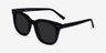 Welcome Black AcetateSunglass Frames from EyeBuyDirect, Angle View