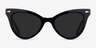 Take Black Clear Gold AcetateSunglass Frames from EyeBuyDirect, Front View