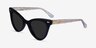 Take Black Clear Gold AcetateSunglass Frames from EyeBuyDirect, Angle View