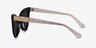 Take Black Clear Gold AcetateSunglass Frames from EyeBuyDirect, Side View