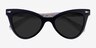 Take Black Clear Gold AcetateSunglass Frames from EyeBuyDirect, Closed View