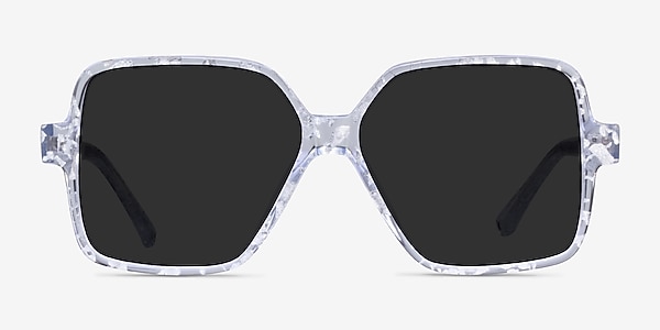 Town Clear Silver Acetate Sunglass Frames