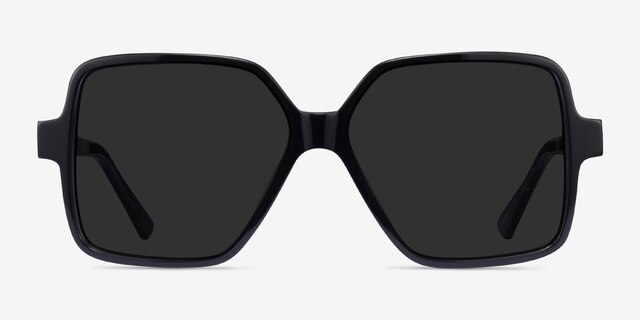 Town Black AcetateSunglass Frames from EyeBuyDirect, Front View