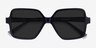 Town Black AcetateSunglass Frames from EyeBuyDirect, Closed View