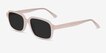 Opacity Beige AcetateSunglass Frames from EyeBuyDirect, Angle View