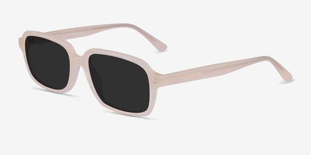 Opacity Beige AcetateSunglass Frames from EyeBuyDirect, Angle View