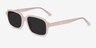 Opacity Beige AcetateSunglass Frames from EyeBuyDirect, Angle View