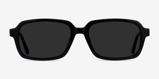 Opacity Black AcetateSunglass Frames from EyeBuyDirect, Front View