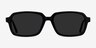 Opacity Black AcetateSunglass Frames from EyeBuyDirect, Front View