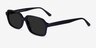 Opacity Black AcetateSunglass Frames from EyeBuyDirect, Angle View