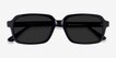 Opacity Black AcetateSunglass Frames from EyeBuyDirect, Closed View