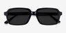 Opacity Black AcetateSunglass Frames from EyeBuyDirect, Closed View