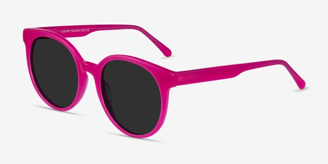 Lustre Pink AcetateSunglass Frames from EyeBuyDirect, Angle View