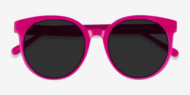 Lustre Pink AcetateSunglass Frames from EyeBuyDirect, Closed View