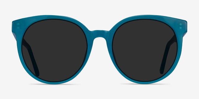 Lustre Aqua AcetateSunglass Frames from EyeBuyDirect, Front View