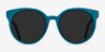 Lustre Aqua AcetateSunglass Frames from EyeBuyDirect, Front View
