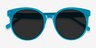 Lustre Aqua AcetateSunglass Frames from EyeBuyDirect, Closed View