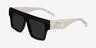 Starship Black White AcetateSunglass Frames from EyeBuyDirect, Angle View
