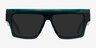 Starship Dark Green Gray AcetateSunglass Frames from EyeBuyDirect, Front View