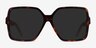Beam Tortoise Champagne AcetateSunglass Frames from EyeBuyDirect, Front View