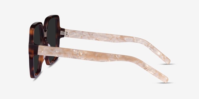 Beam Tortoise Champagne AcetateSunglass Frames from EyeBuyDirect, Side View