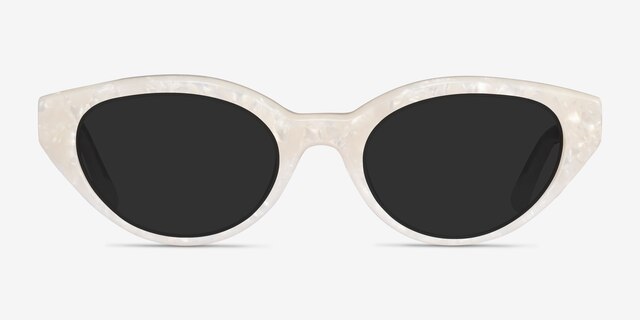 Galactic Beige AcetateSunglass Frames from EyeBuyDirect, Front View