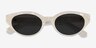 Galactic Beige AcetateSunglass Frames from EyeBuyDirect, Closed View