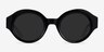 Supernova Black White AcetateSunglass Frames from EyeBuyDirect, Front View