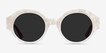 Supernova White Burgundy AcetateSunglass Frames from EyeBuyDirect, Front View