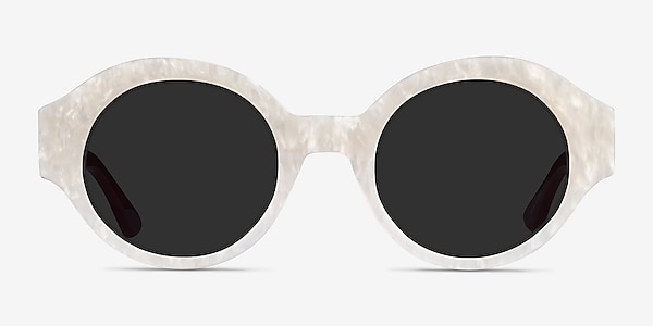 Supernova White Burgundy Acetate Sunglass Frames