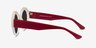 Supernova White Burgundy AcetateSunglass Frames from EyeBuyDirect, Side View