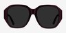 Florence Shiny Burgundy AcetateSunglass Frames from EyeBuyDirect, Front View