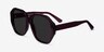 Florence Shiny Burgundy AcetateSunglass Frames from EyeBuyDirect, Angle View