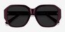 Florence Shiny Burgundy AcetateSunglass Frames from EyeBuyDirect, Closed View