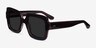 Sometime Brown AcetateSunglass Frames from EyeBuyDirect, Angle View