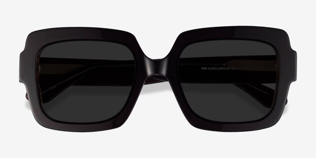 Sometime Brown AcetateSunglass Frames from EyeBuyDirect, Closed View