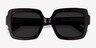 Sometime Brown AcetateSunglass Frames from EyeBuyDirect, Closed View